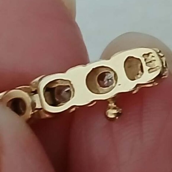 DIAMOND TENNIS BRACELET 14K YELLOW GOLD - Picture 7 of 11